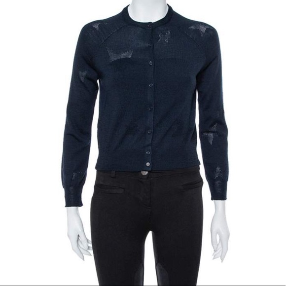 Zadig and Voltaire navy blue wool cardigan - Picture 1 of 11